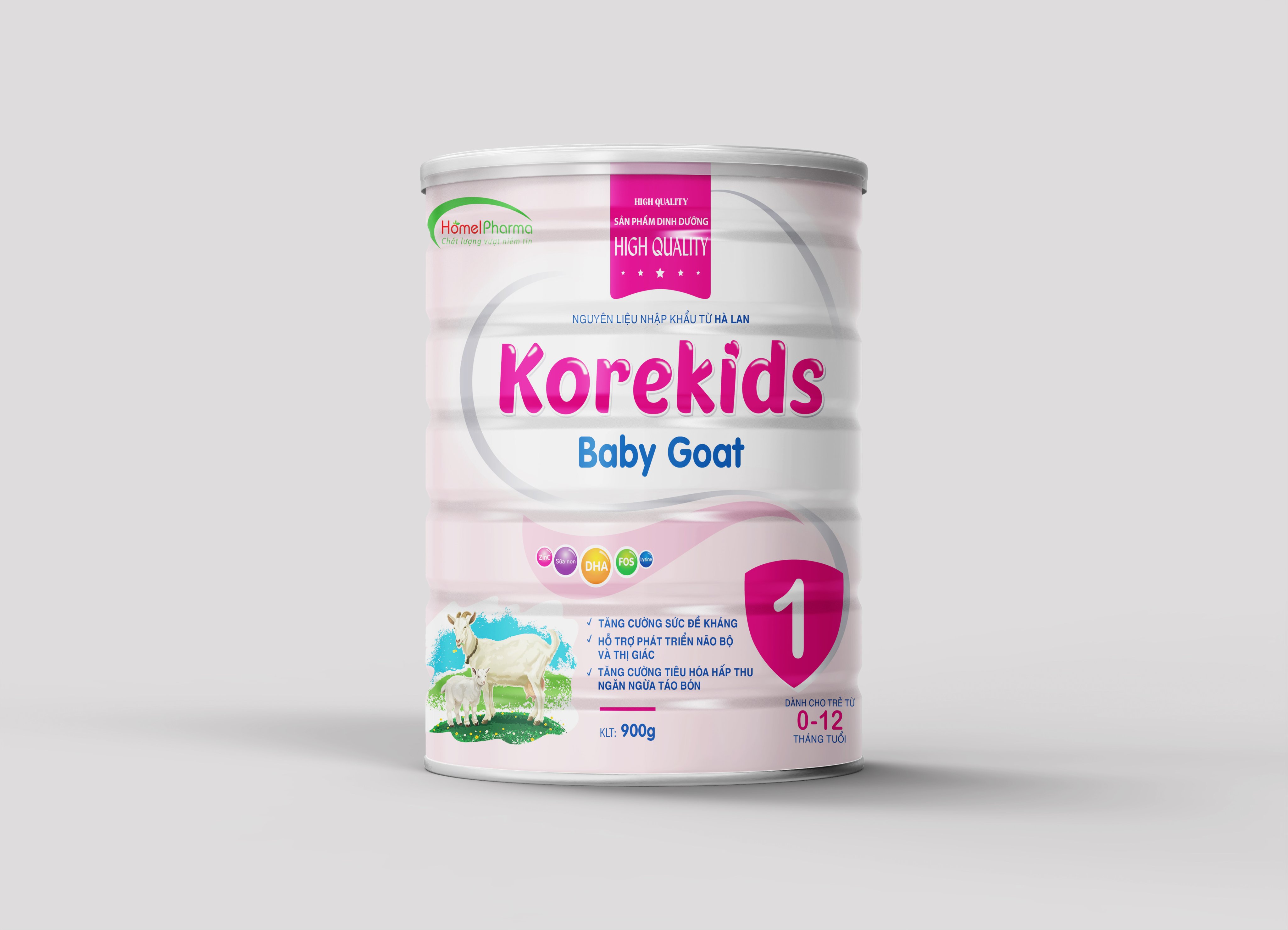 Sữa bột dinh dưỡng Korekids Baby Goat